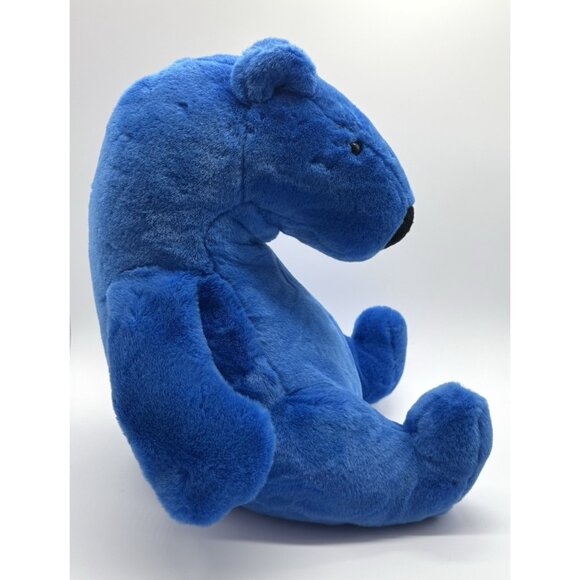 IKEA Blue Polar Bear Plush 14" Retired Stuffed Animal Teddy Big Nose - Picture 2 of 4